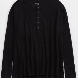 OFFLINE By Aerie Wow! Waffle Henley T-Shirt